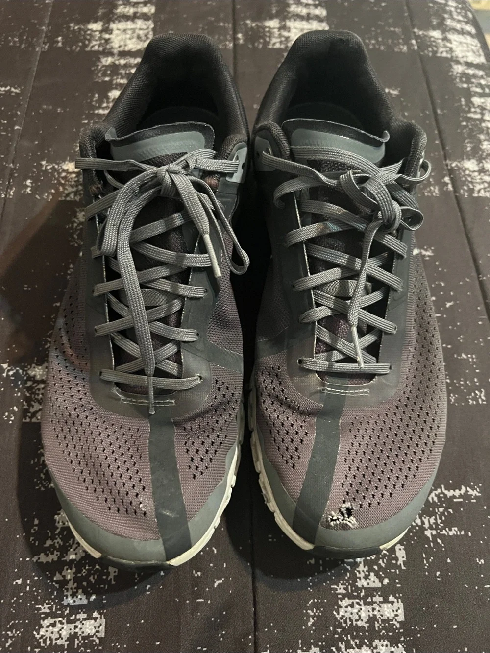 On Running Men's Athletic Sneakers — Black and Gray
